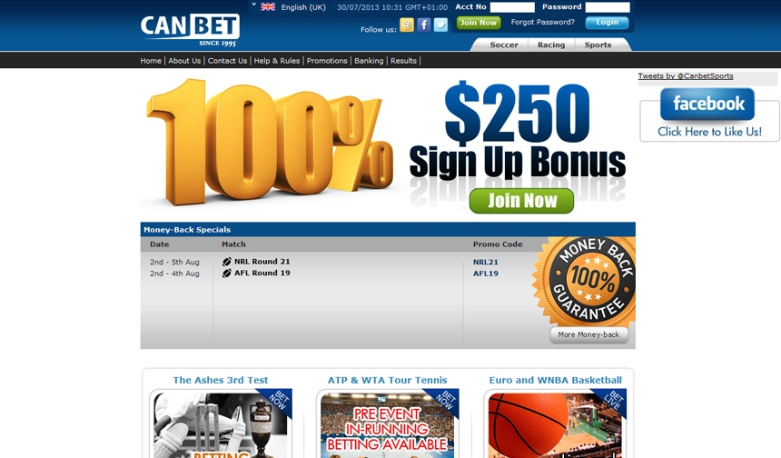 Canbet australian bookmaker